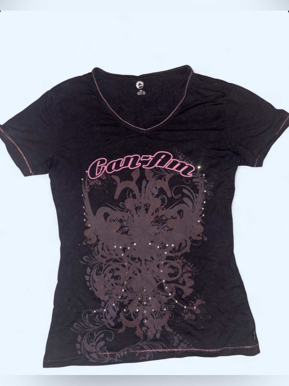Can-Am Women’s Graphic V-Neck Tee - Size S